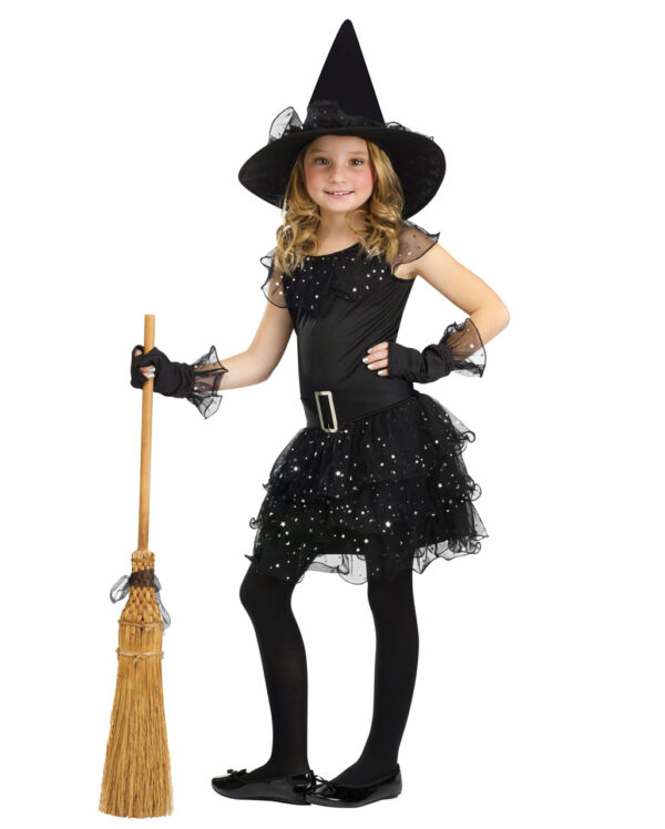 Glitter Hexe Kinderkostüm für Halloween L