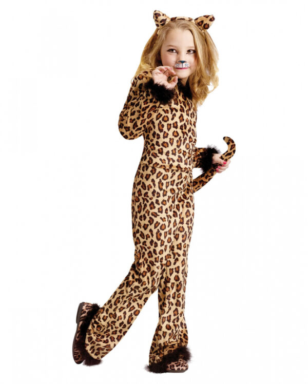 Niedlicher Leopard Kinderkostüm für Fasching! S