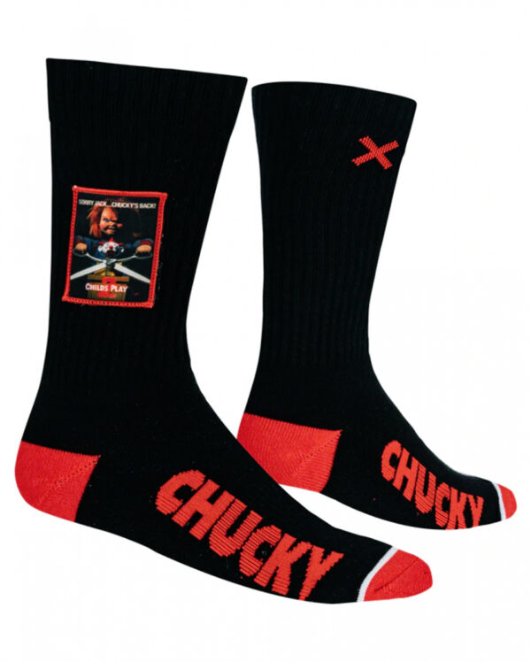 Patch Socken Chucky für Horror Fans