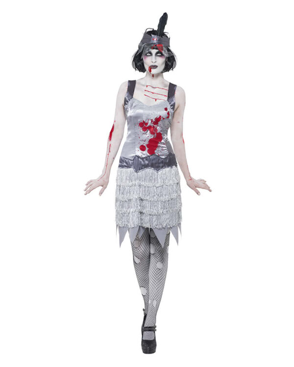 Zombie Flapper Damenkostüm für Halloween & Fasching L