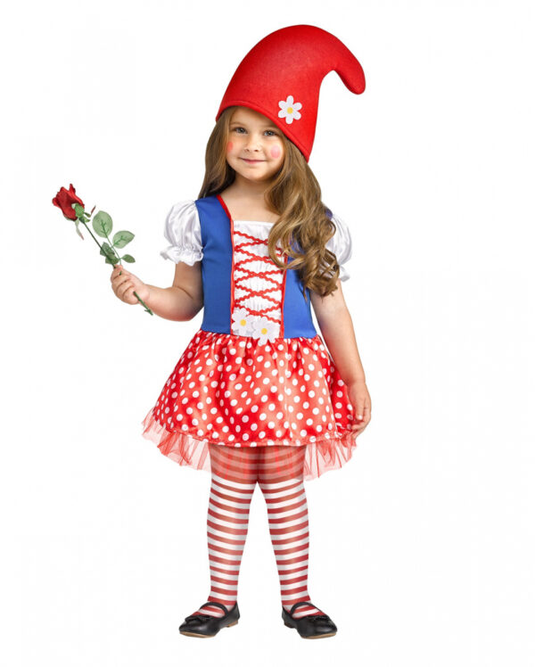 Little Miss Gnome Kinderkostüm für Fasching 2-3 Jahre