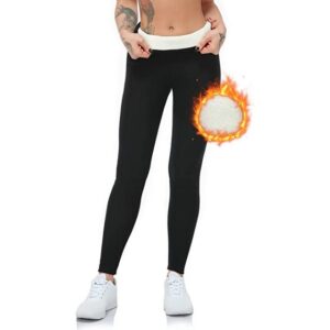 Opspring Thermoleggings Thermo Leggings Damen,Gefüttert Leggings,Thermohose Warm Strumpfhose