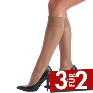 Oroblu Strumpfhosen Mi-Bas Jeune 20 Sheer Knee-Highs Beige Polyamid One Size Damen