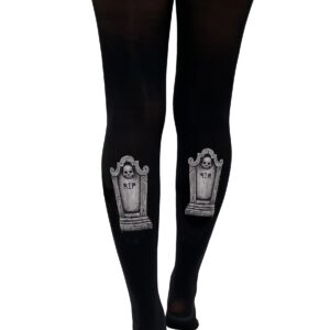 Pamela Mann - Rip Tombstone Transfer Black - Strumpfhosen