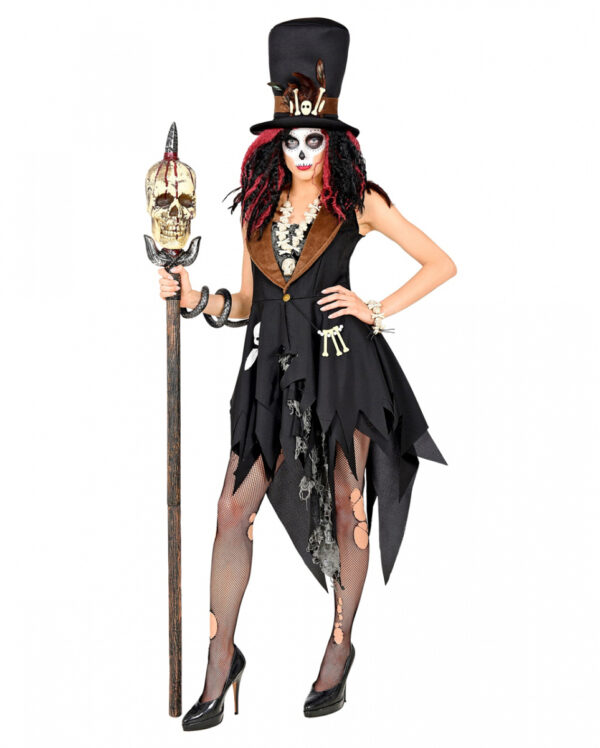 Voodoo Priesterin Halloween Kostüm für Damen M