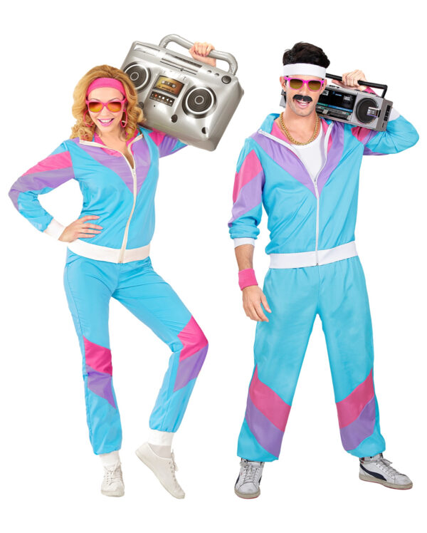 80s Jogginganzug Unisex für 80er Jahre Mottoparty & Fasching 3XL-58