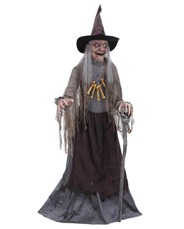 Alte Waldhexe Halloween Animatronic 180cm bei