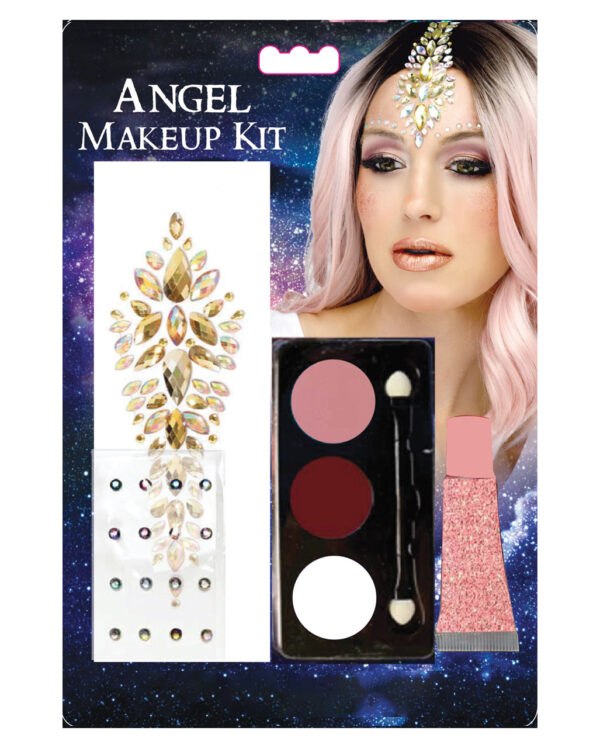 Angel Glitzer Make-Up Set mit Glitzersteinen