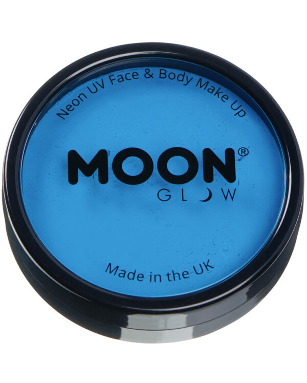 Aqua UV Make-UP Neon Blau für Halloween & Fasching