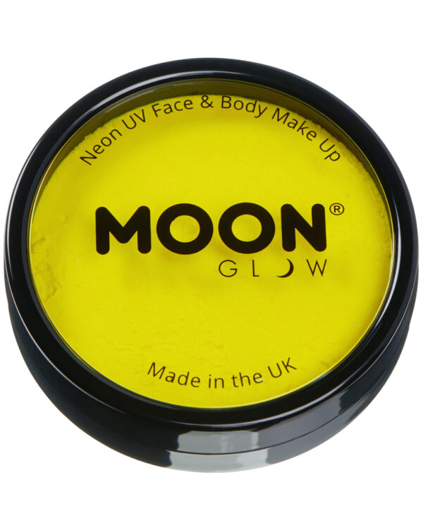 Aqua UV Make-Up Neon Gelb für Halloween & Fasching