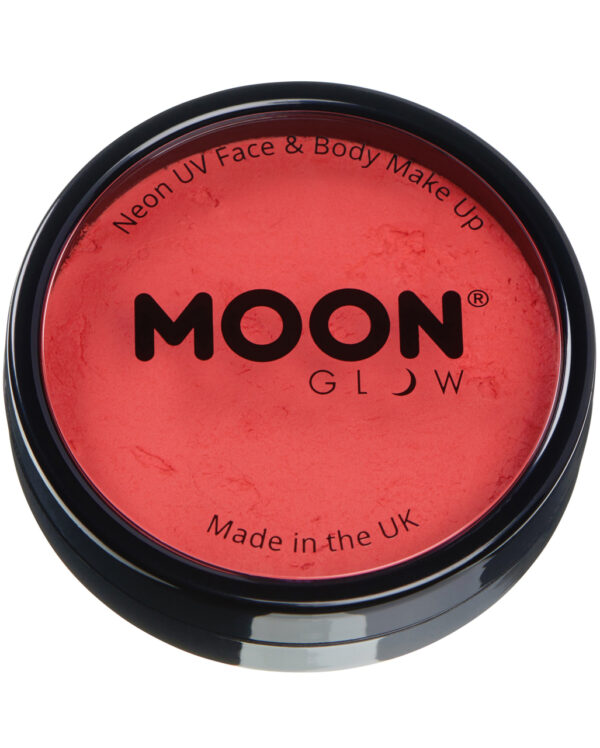 Aqua UV Make-Up Neon Rot für Halloween & Fasching