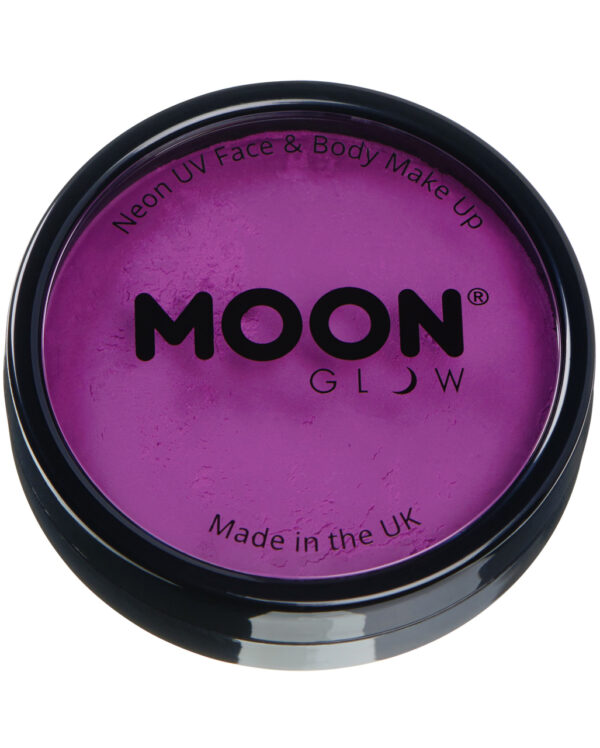 Aqua UV Make-Up Neon Violett für Halloween & Fasching