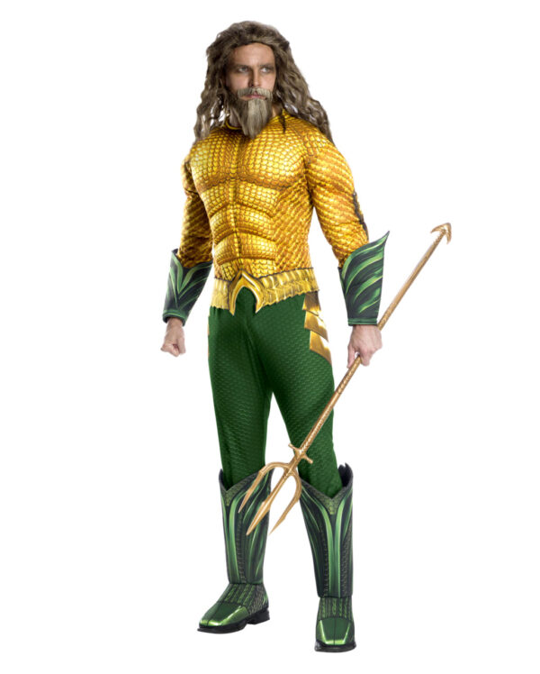 Aquaman Muskel Herrenkostüm Deluxe für Superhelden XL 56-58