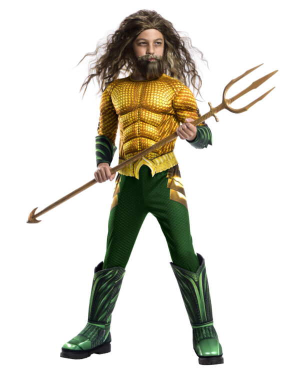 Aquaman Muskel Kinderkostüm Deluxe  DC Superheld L