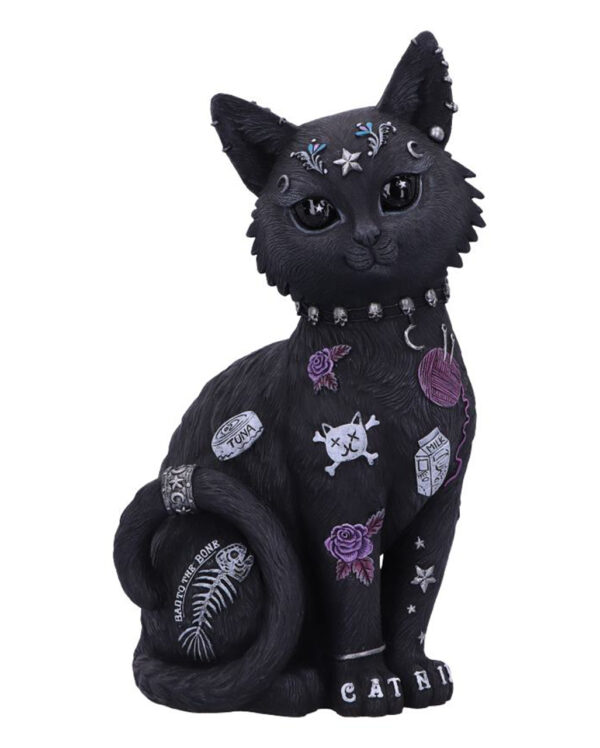 Bad to the Bone Katzenfigur 22cm  Gothic Deko