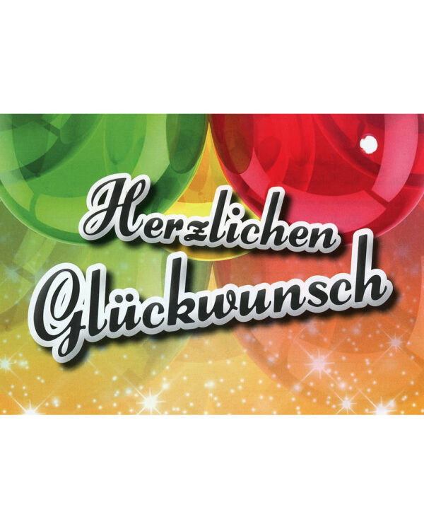 Ballon-Flugkarten Herzlichen Glückwunsch ★★★