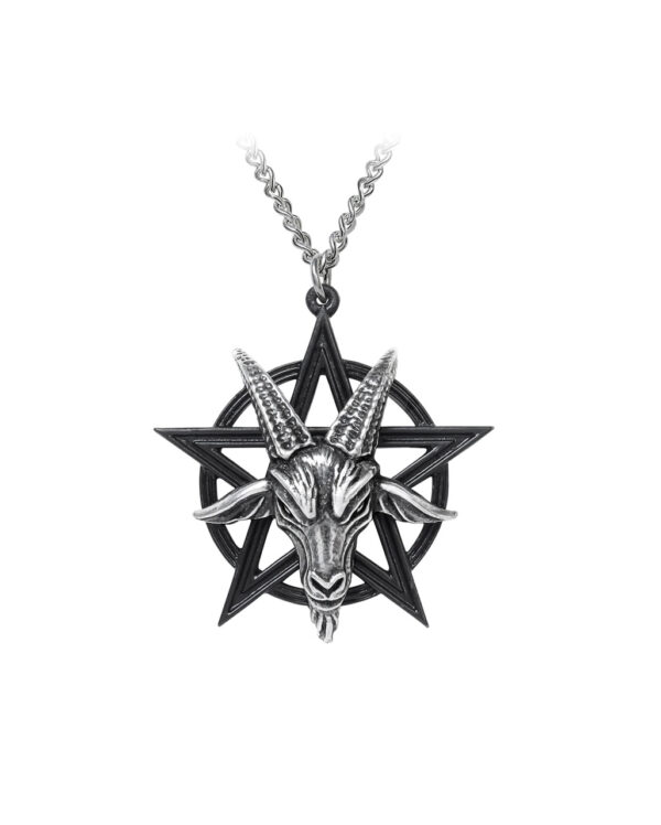 Baphomet Pentagramm Anhänger mit Kette bestellen