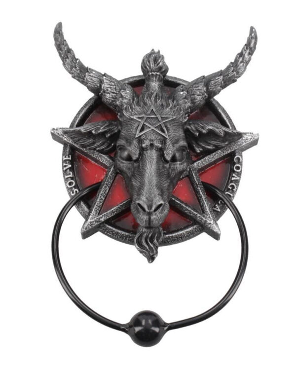 Baphomet Türklopfer mit Pentagramm