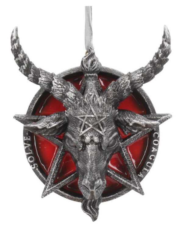 Baphomet Weihnachtskugel 9,5cm ★