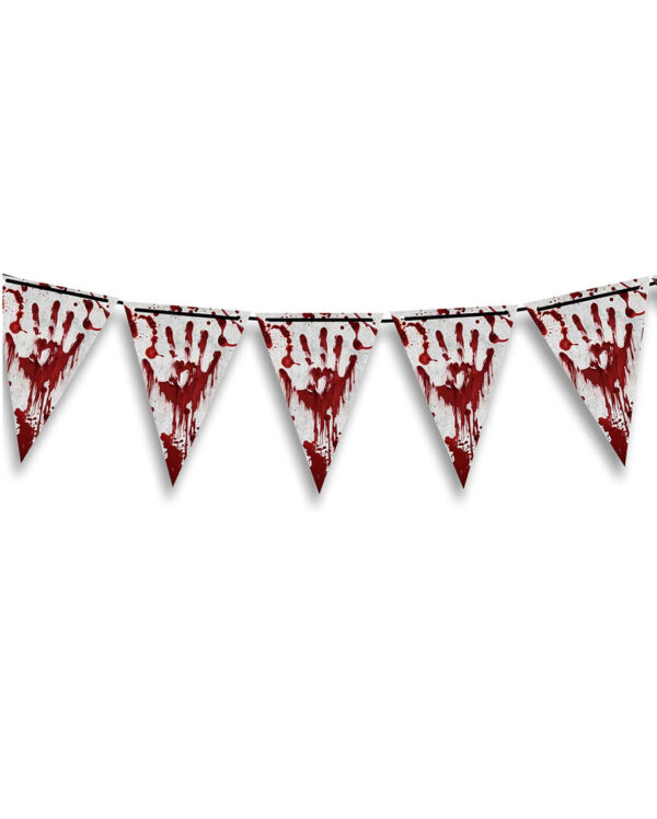 Blutige Halloween Party Wimpel Girlande 3m ✰ kaufen