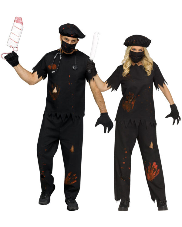 Blutiger Horror Chirurg Unisex Kostüm für Halloween L