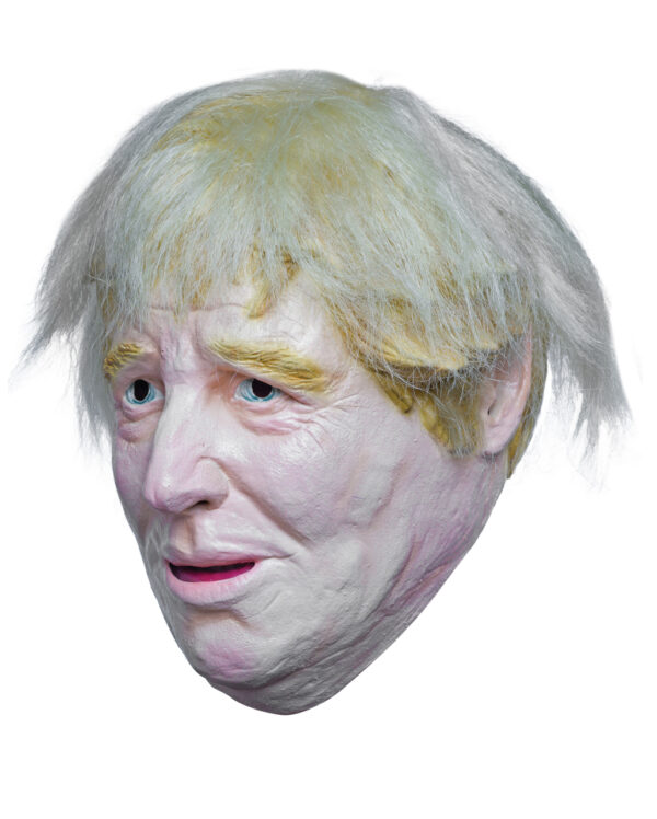 Boris Johnson Maske mit Haaren  Politiker Maske