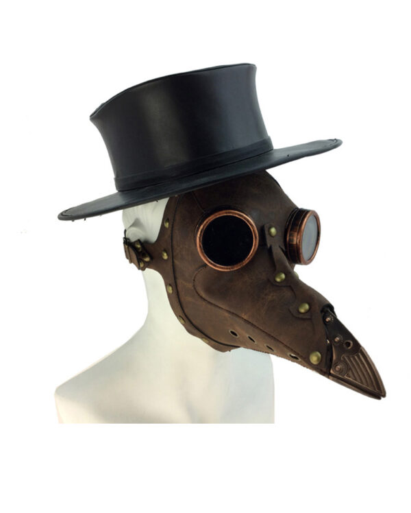 Braune Steampunk Pest Doktor Maske kaufen