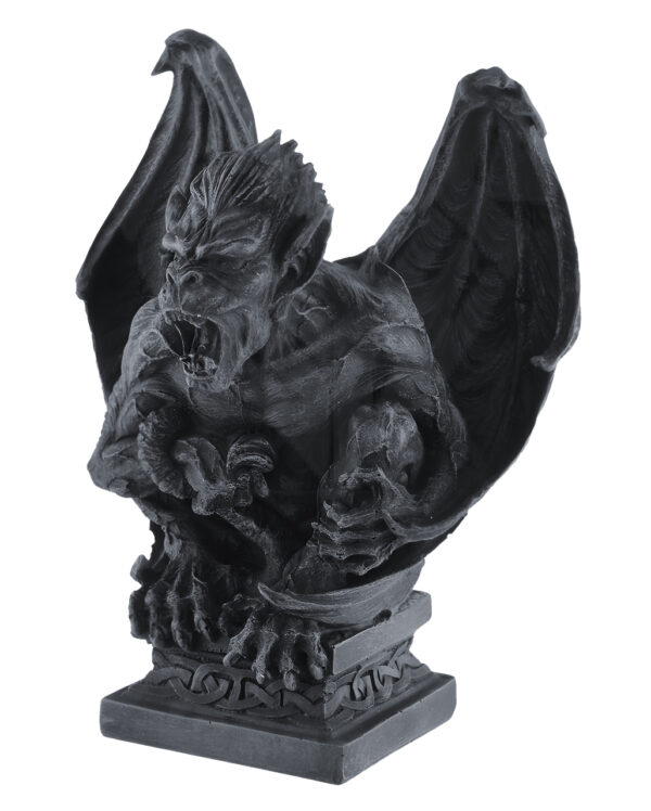 Brüllender Gargoyle mit Schwingen 18cm  Gothic Deko