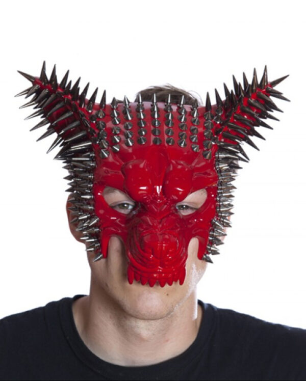 Burning Man Spike Wolf Maske Rot  JETZT bestellen!