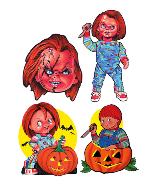 Chucky Childs Play Wanddeko 4-tlg. bestellen