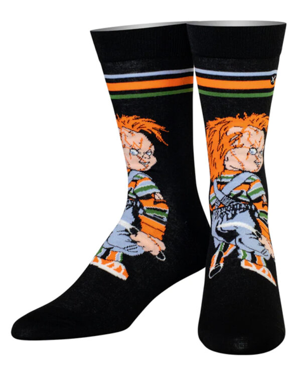 Chucky die Mörderpuppe Socken schwarz für Horror Fans