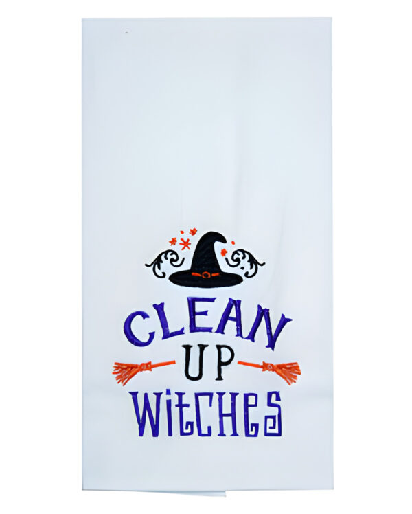 Clean Up Witches Geschirrtuch als Halloween Homeware