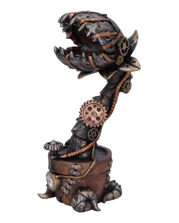 Cogwork Carnivore Steampunk Pflanze Figur 24cm als Deko