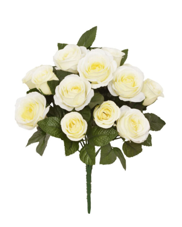 Cremefarbenes Rosen Bouquet mit 13 Rosen  Kostümzubehör