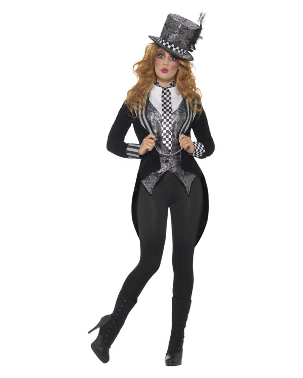 Dark Miss Hatter Kostüm Deluxe für Halloween XL