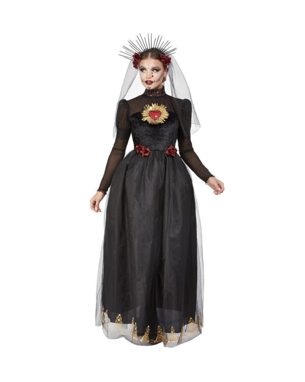 Day of the Dead Sacred Heart Bride Damen Kostüm für Halloween L