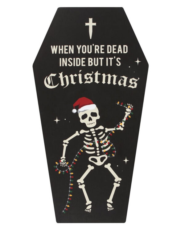 Dead Inside Coffin Cryptmas Sarg Wandbild kaufen