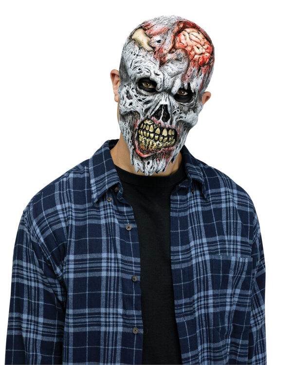 Decay Zombie Halbmaske für Erwachsene  Horror Maske