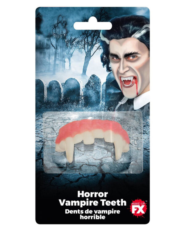 Horror Vampir Zähne  Vampirgebiss für Halloween