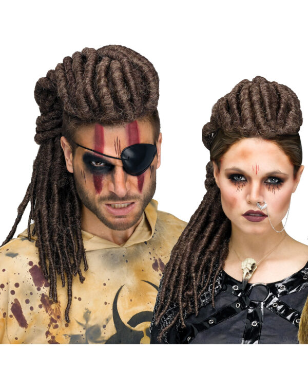 Dreadlock Mohawk Haarclip  Faschingsfrisur Sie & Ihn