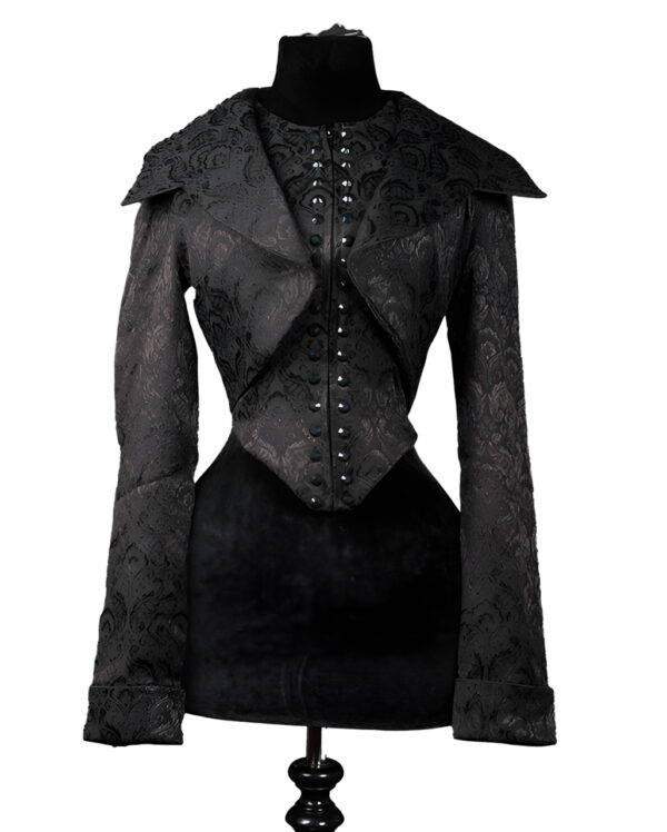 Evil Queen Jacket mit Stehkragen ➤ Steampunk Fashion XL/2XL