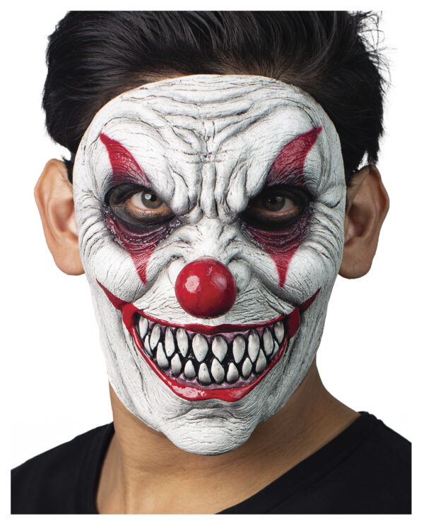 Fieser Horrorclown Maske  HIER online kaufen!