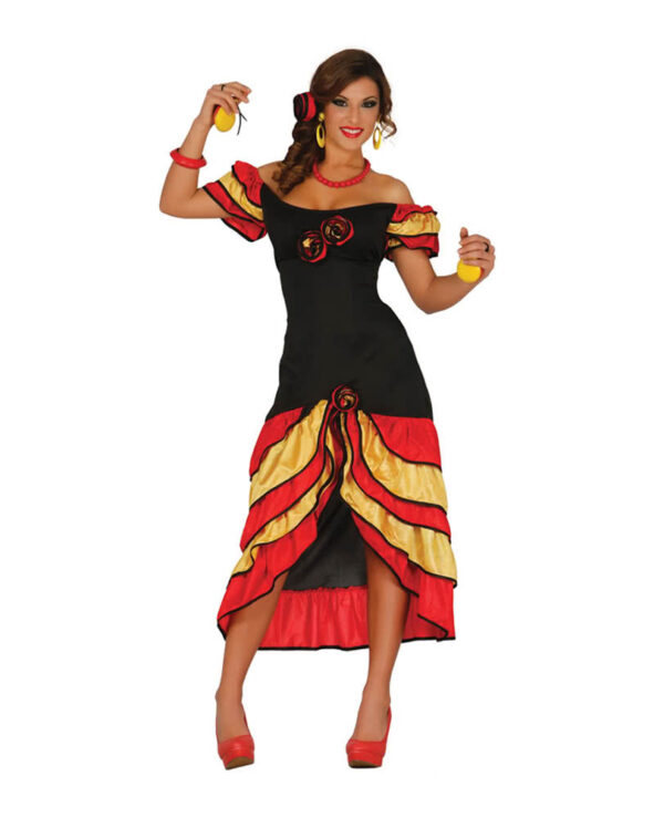 Flamenco Tänzerin Kostüm  Sexy Spanierin Kostüm M