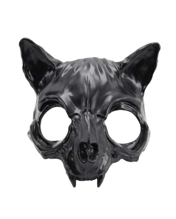 Fledermaus Schädel Halbmaske Schwarz für  kaufen