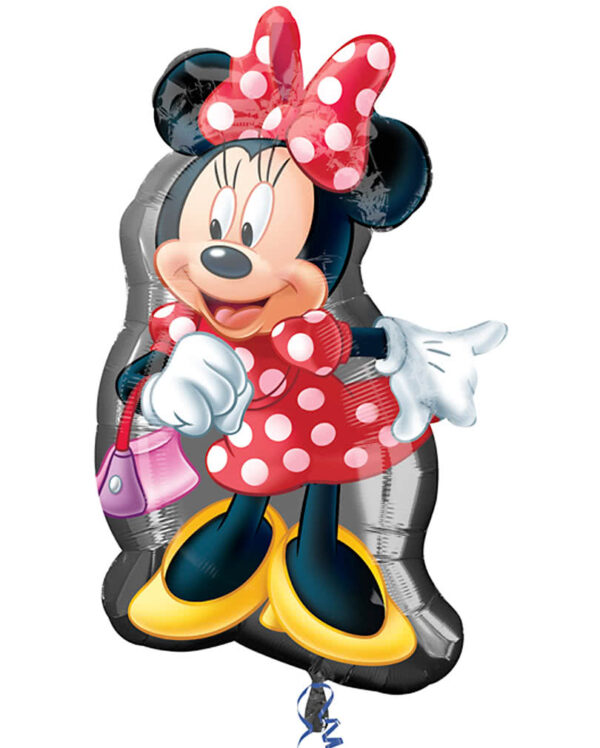 Folienballon Disney Minnie Mouse groß   bunter Helium Ballon