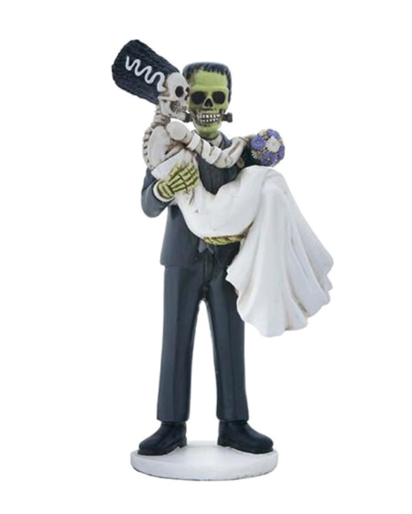 Frankenskull & Braut Figur 20cm  Skelett Deko kaufen