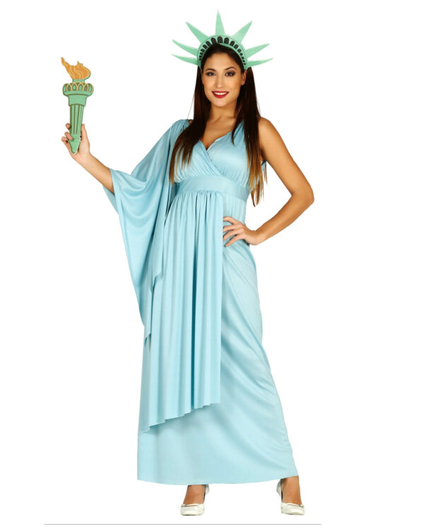 Freiheitsstatue Kostümkleid für Fasching & Halloween L