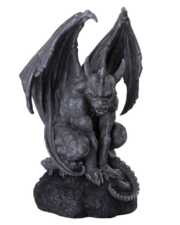 Gargoyle auf Felsen sitzend 32cm ordern ★