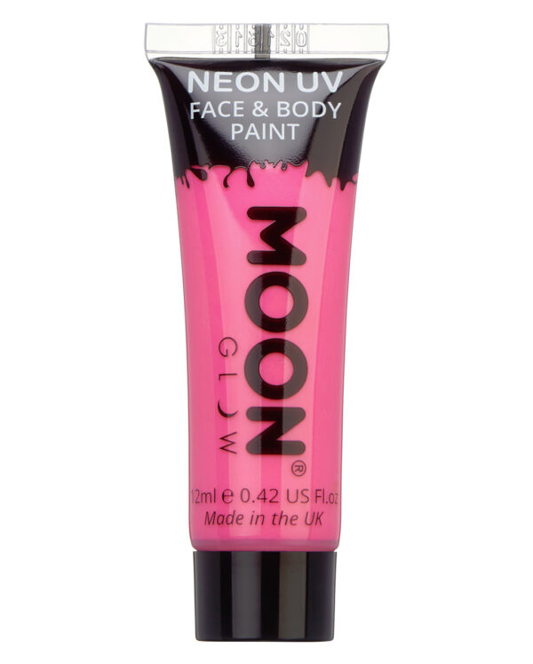 Glow in the Dark Make-up Neon Pink fluoreszierend