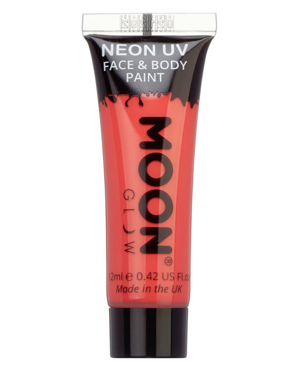 Glow in the Dark Make-up Neon Rot fluoreszierend